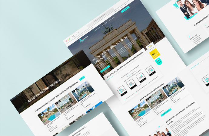Immobilienmakler Projekt Webdesign Website