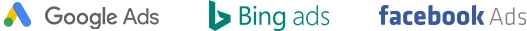 Google Ads Bing ads Facebook ads Logo